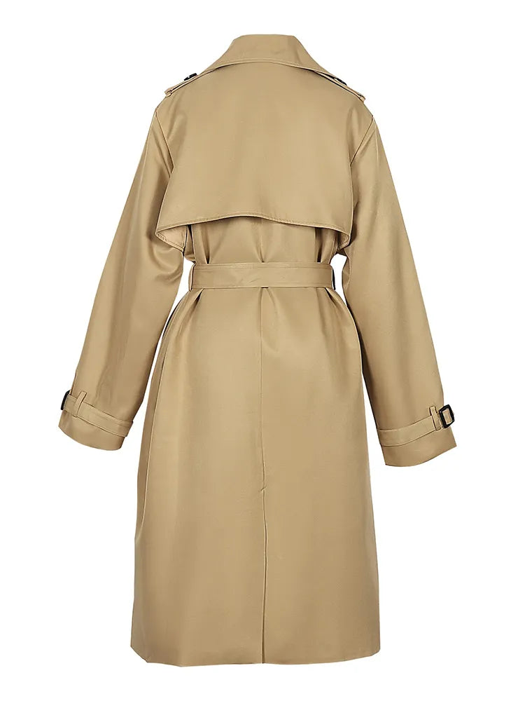 WW | Long Solid Women's Trench Coat