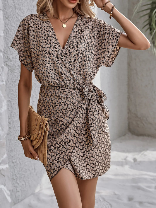 Selena | Elegant V-Neck Dress – Chic & Sophisticated