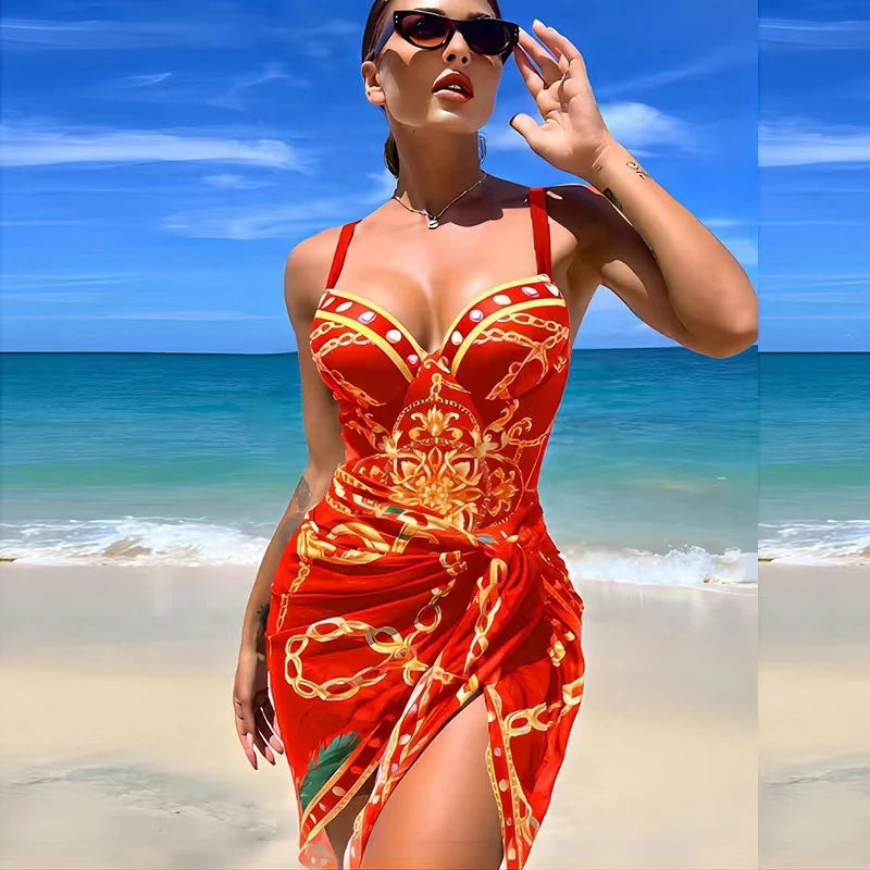 WW | Luxus Neu Zwei Teile Frauen Bikini Set Push Up Blumendruck Bikini Strappy Bandage Badebekleidung Brasilianisch Biquini Badeanzug