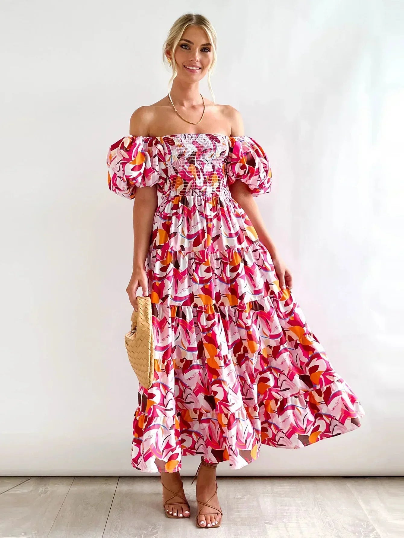 Celeste Off-Shoulder Maxi Dress