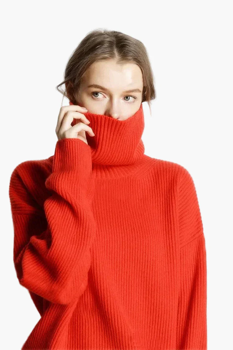 WW | Turtleneck Sweater Oversized Style for Leisure and Office