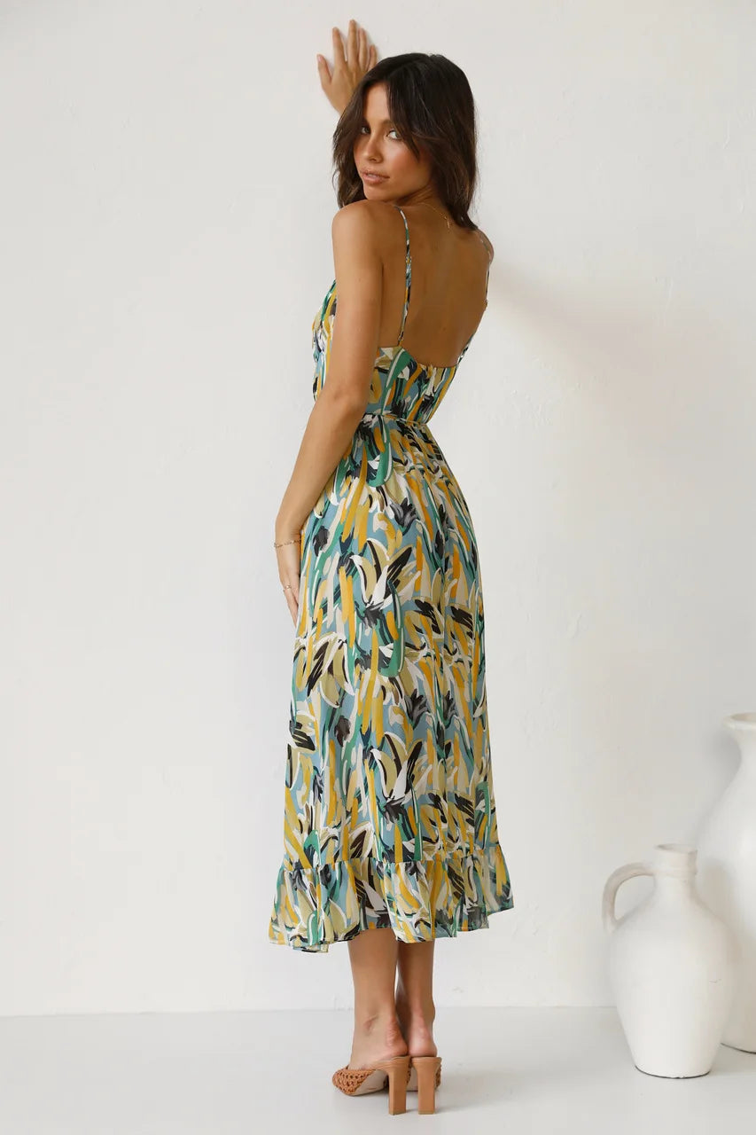 Sophia | Colorful Midi Dress