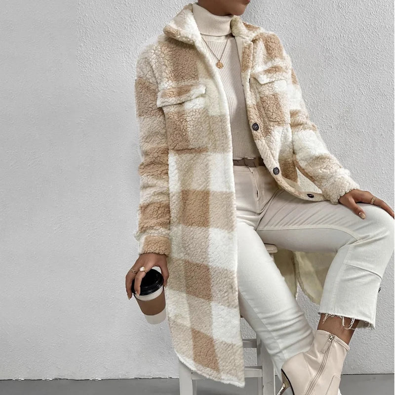 WW | Checked Women's Jacket with Fleece Lining
