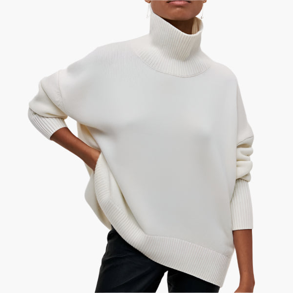 WW | Pullover mit Rollkragen und voluminösen Ärmeln - Eleganter Style für Alltag und Büro