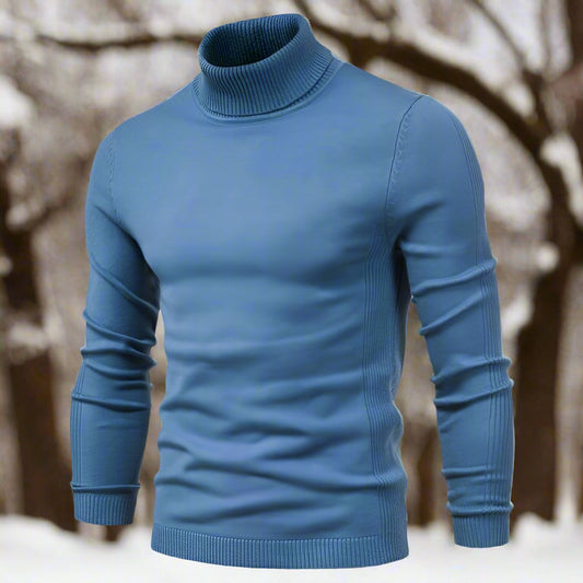 WW | Hochkragenpullover Weiches Strickmaterial Slim Fit Gerippte Bündchen
