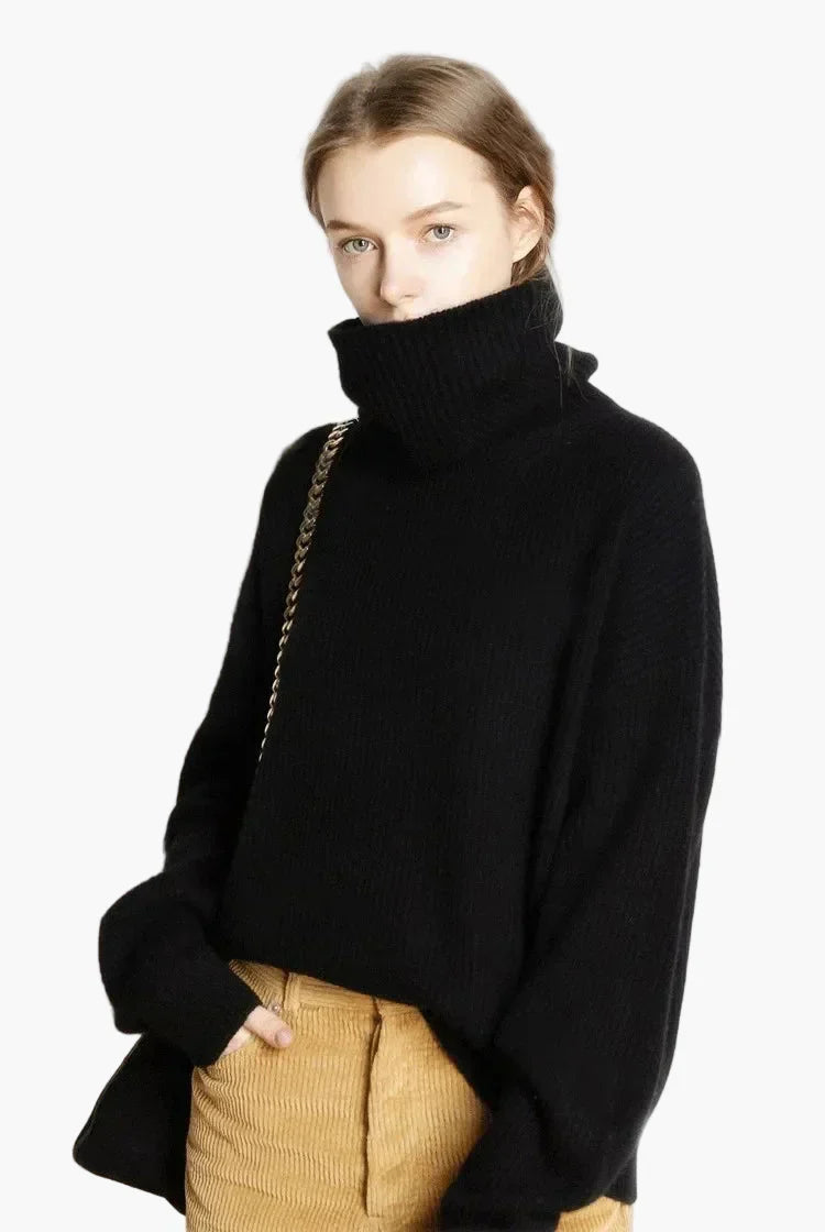 WW | Turtleneck Sweater Oversized Style for Leisure and Office