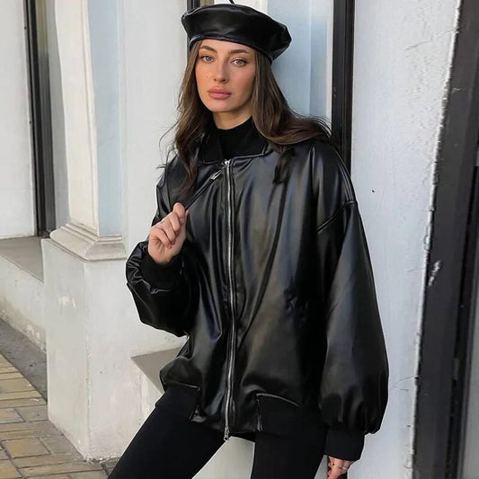 WW | lockerer motor lederjacke