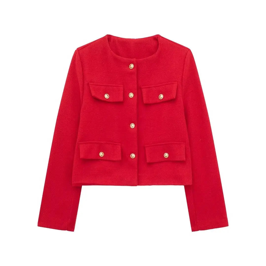 WW | Trendy Buttoned Short Blazer