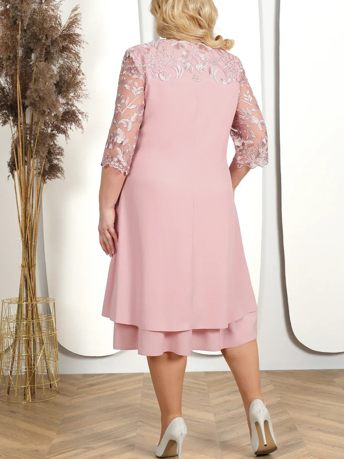 WW | Elegantes Besticktes Abendkleid für Frauen