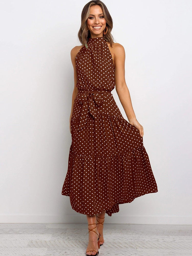 WW | Polka Dot Halter Dress