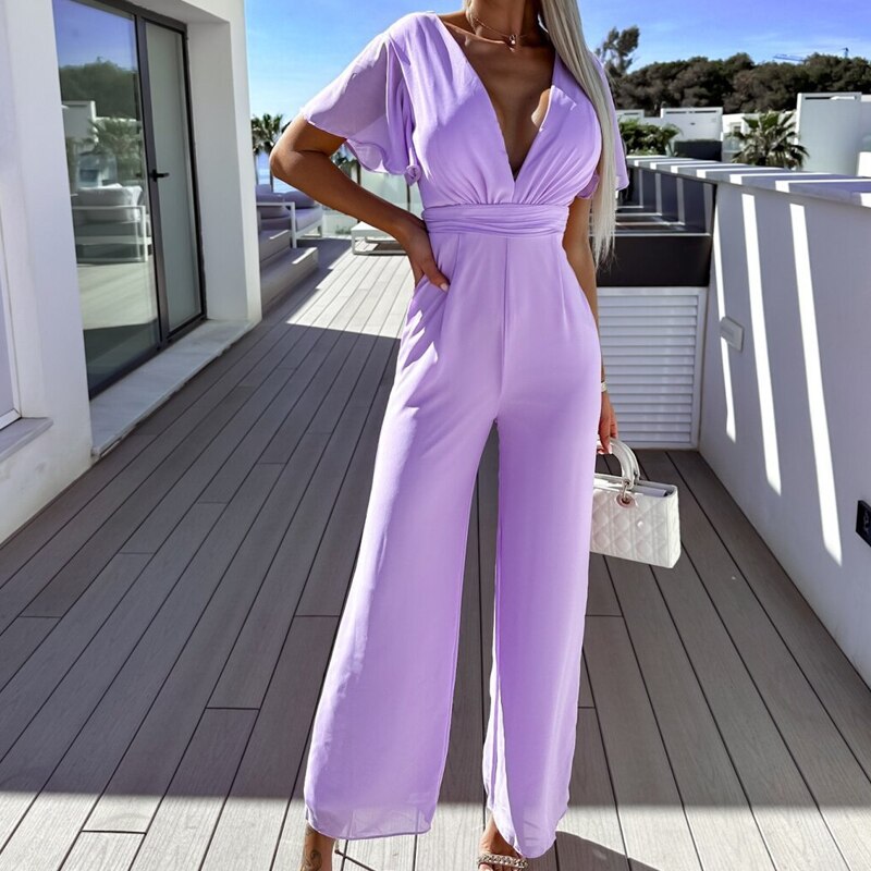 WW | Stylischer Overall mit weiten Beinen