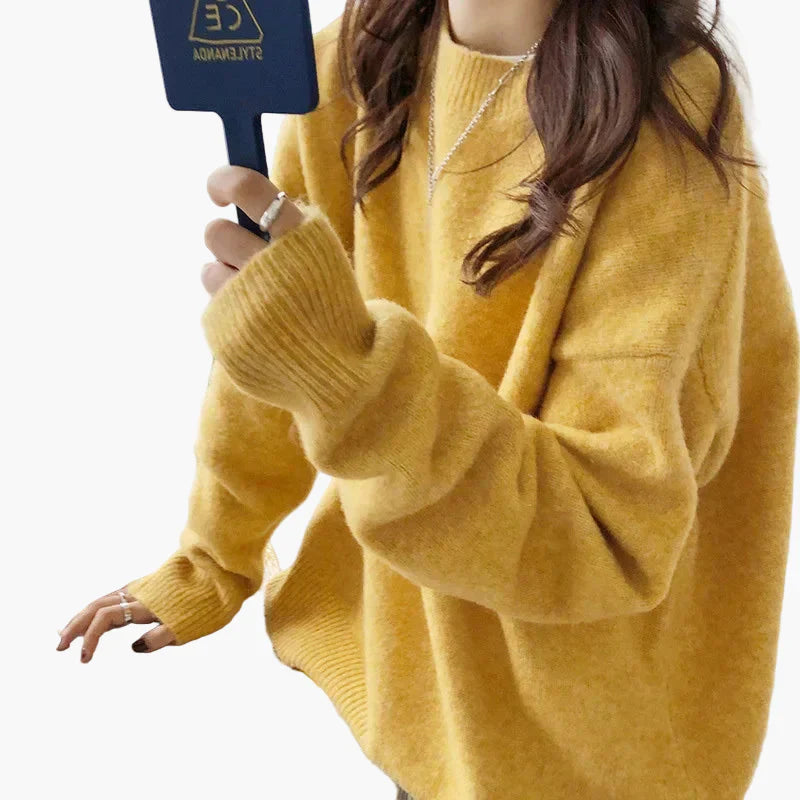 WW | Oversized Knitted Sweater Retro-Look Leisure Autumn Winter