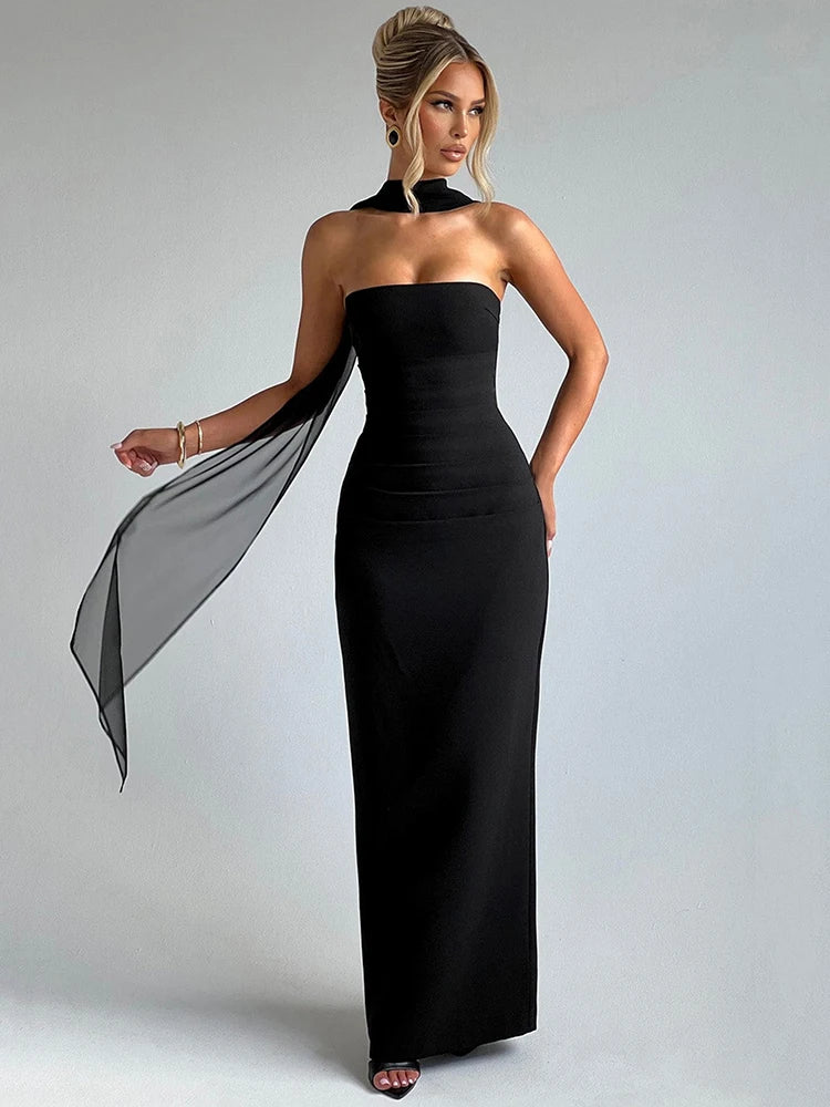 Camila | Strapless maxi dress