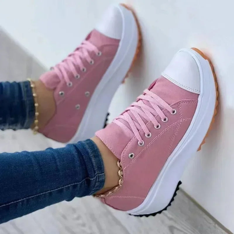 WW | Canvas Sneakers Lässige Schnürschuhe