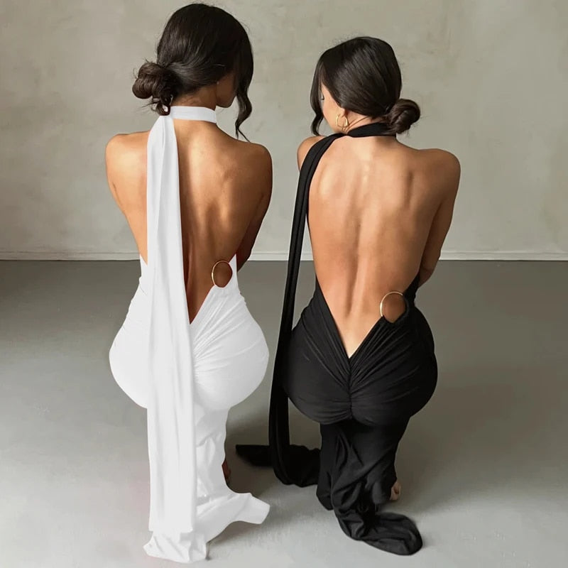 WW | Elegante Bodycon-Kleid mit Einem Schulter Rückehoch