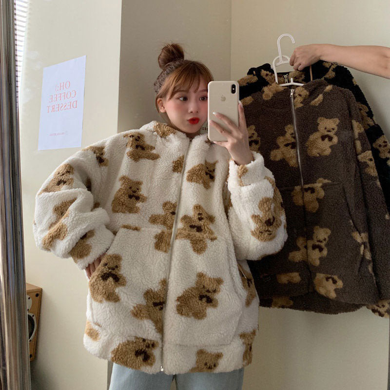WW | Women's Jacket with Bear Print