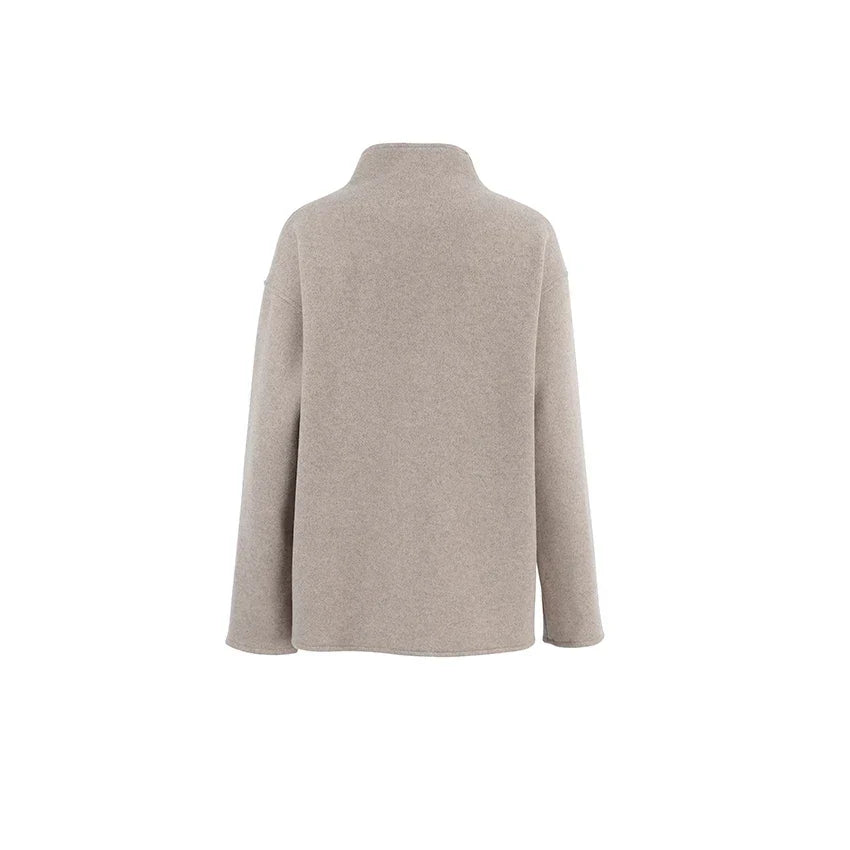 WW | Double-breasted peacoat with high collar