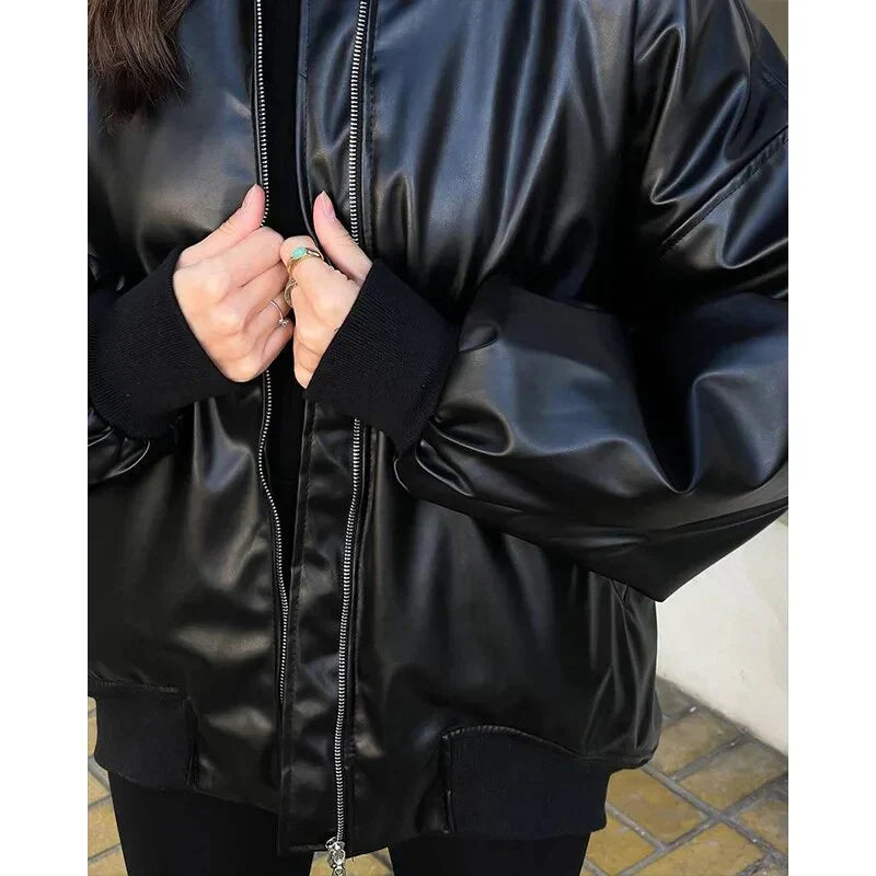 WW | casual motorcycle leather jacket