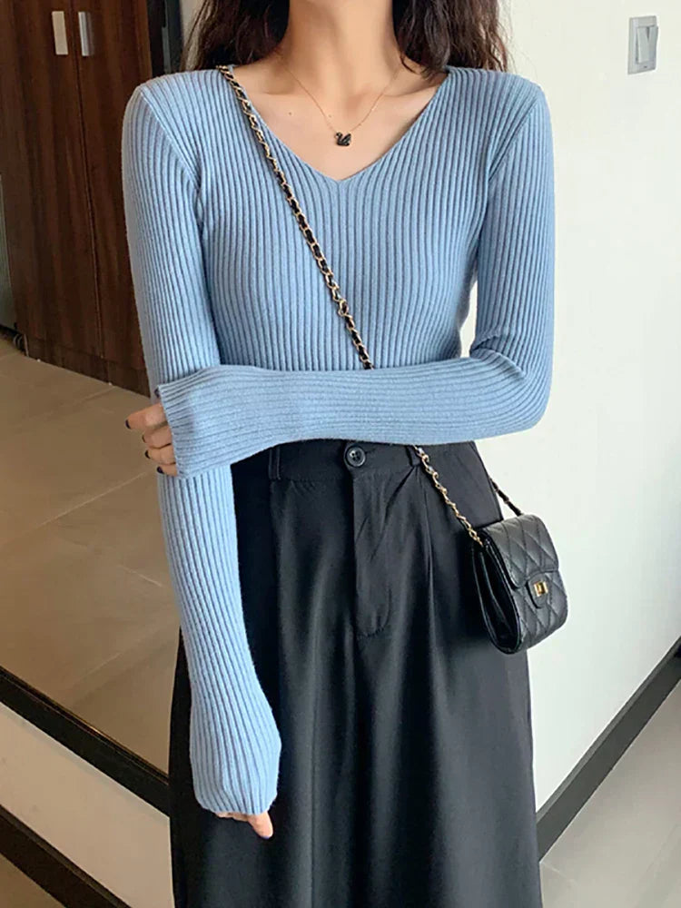 WW | Slim Fit Rippenstrickpullover