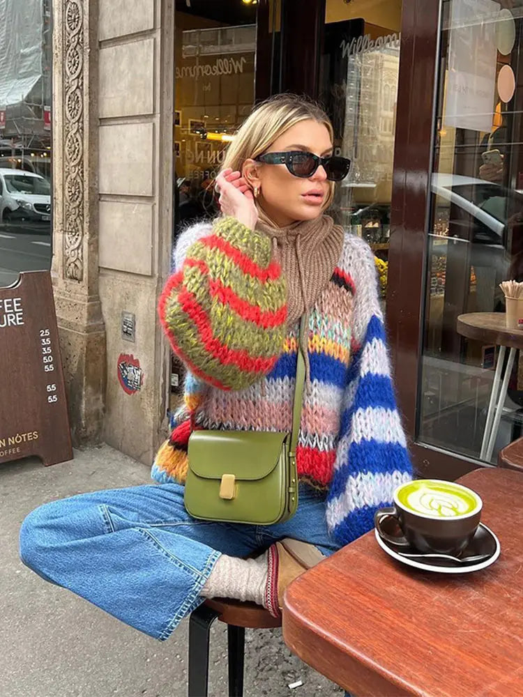 WW | Bunter Pullover geeignet für Damen