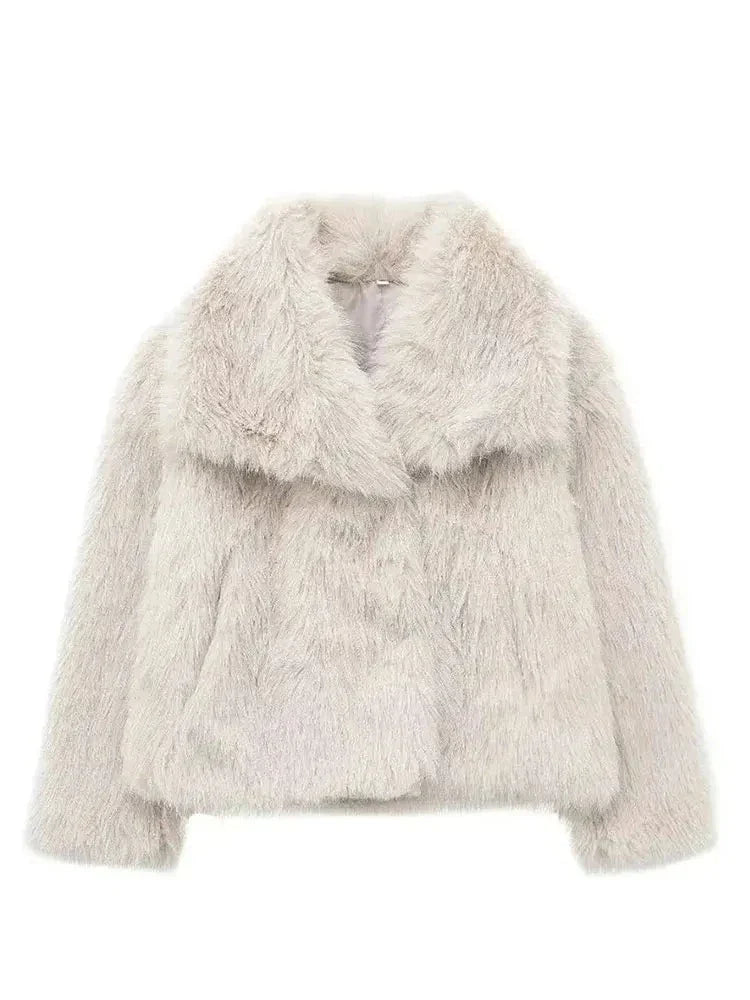 WW | Stylish Streetwear Fur Jacket