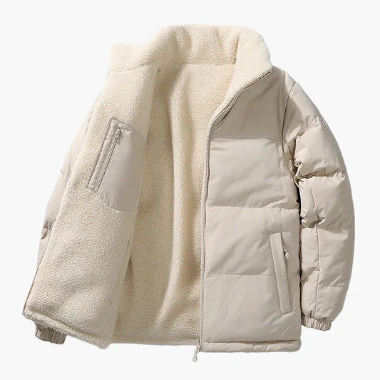 WW | Winter Steppjacke mit Fleece-Innenfutter - Urban Freizeitjacke, Lockerer Schnitt, Warm, Ideal für Alltag & Outdoor
