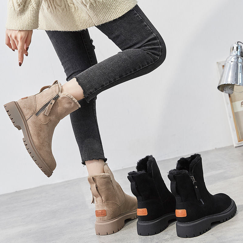WW | Women's Cotton Boots with Zipper