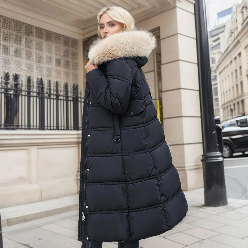 WW - Winterjacke mit Fellkragen und Gürtel