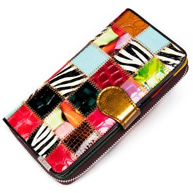 WW | Women's Long Wallet in Vintage Style