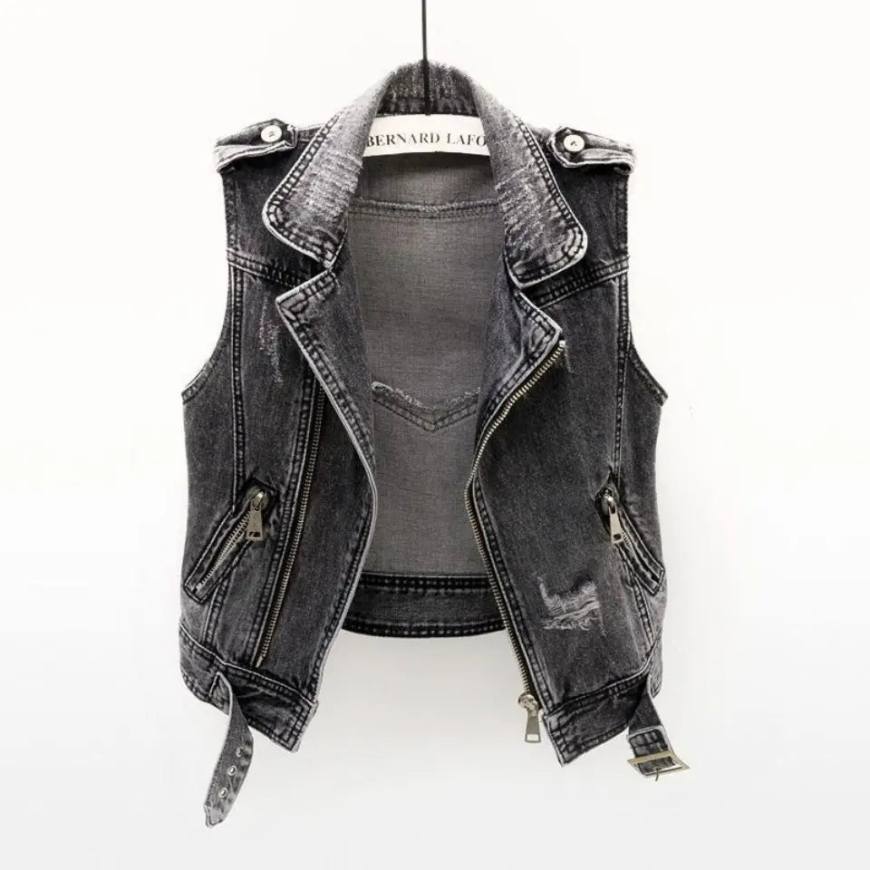 WW | Distressed Denim Vest