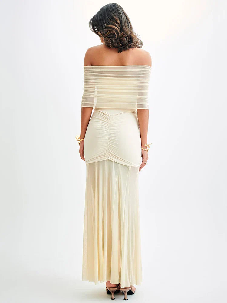 Celeste™ | Elegantes Maxikleid mit Drapierungen