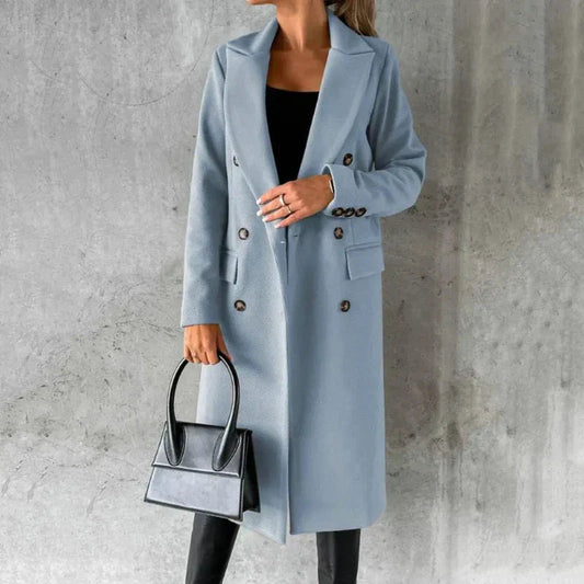WW | Lange Wolljacke Damen Urban Chic