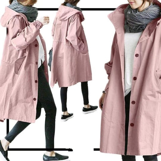 WW | Damen-Trenchcoat mit Kapuze