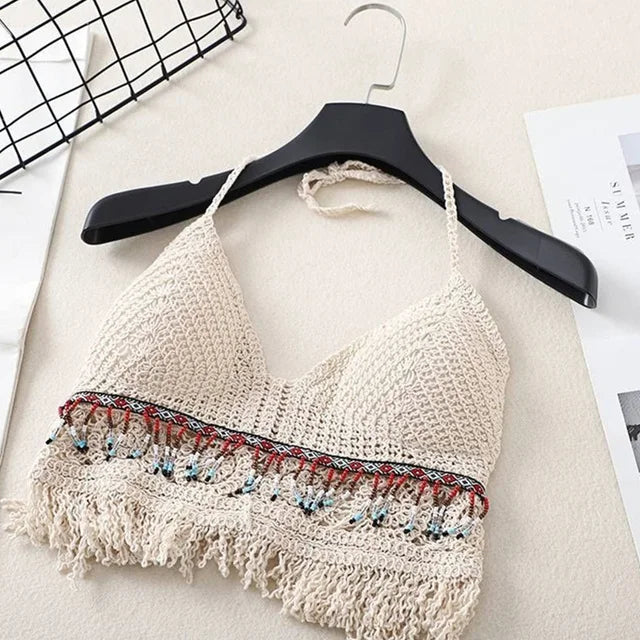 WW | Häkel Bikini Bh Im Boho Stil Mit Quaste