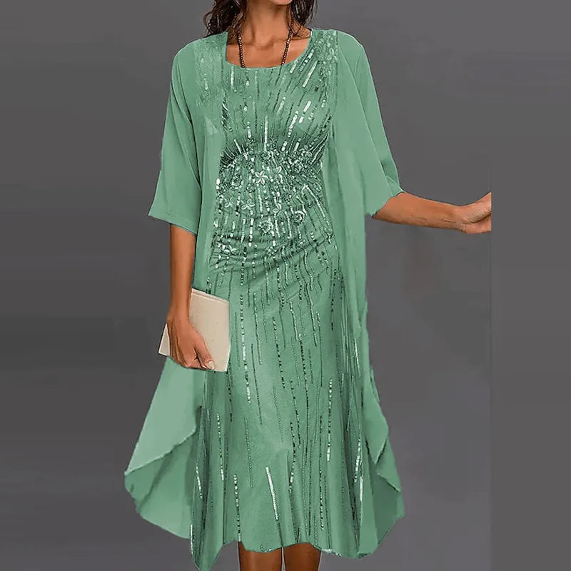 WW | Elegante Individuell Gedrucktes Kleid