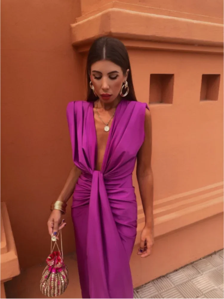 Crocetta™ | Elegant Dress with Cut-out