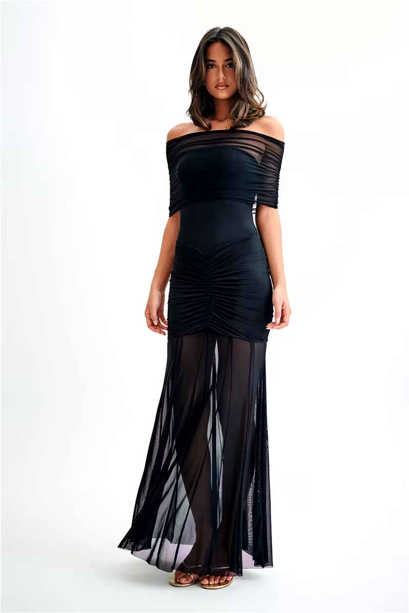 Celeste™ | Elegantes Maxikleid mit Drapierungen