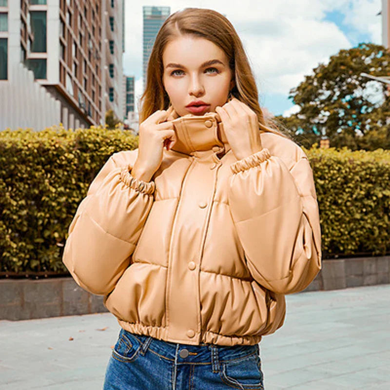 WW | Quilted Leather Jacket for Women