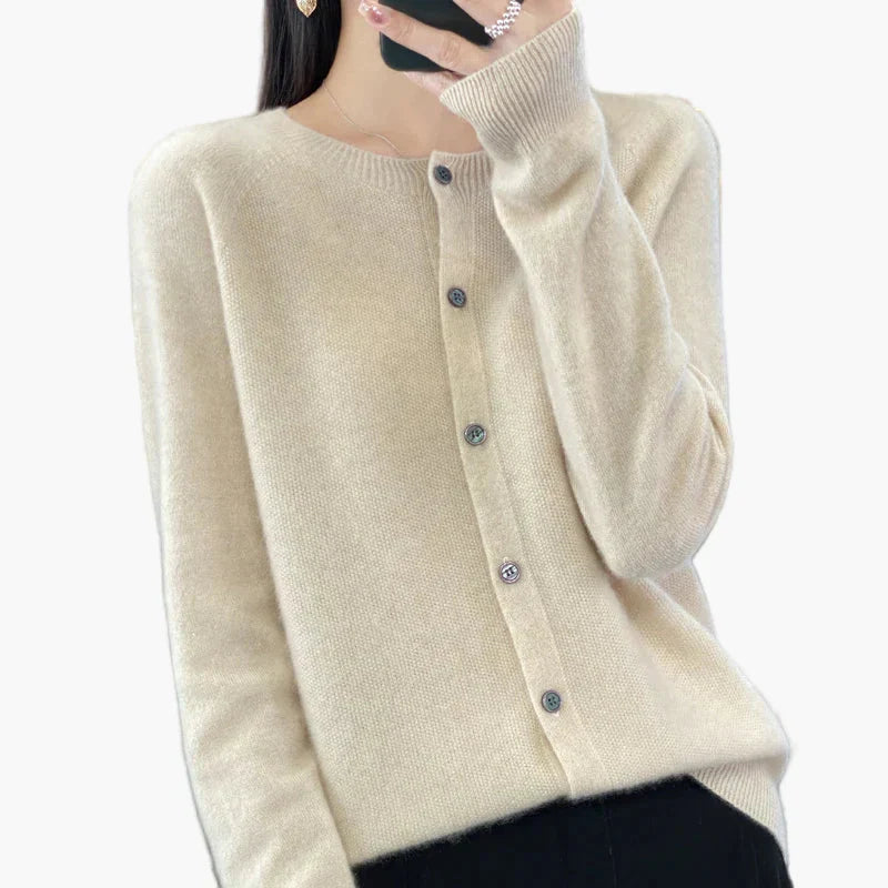 WW | Klassische Strickjacke Cardigan - Eleganter Alltags-Style für Büro & Freizeit