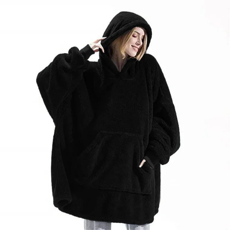 WW | Übergroßer Flanell-Decken-Hoodie für Männer & Frauen
