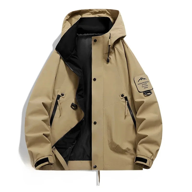 WW | Unisex Winter Skijacke - Halb Reißverschluss Mit Kapuze