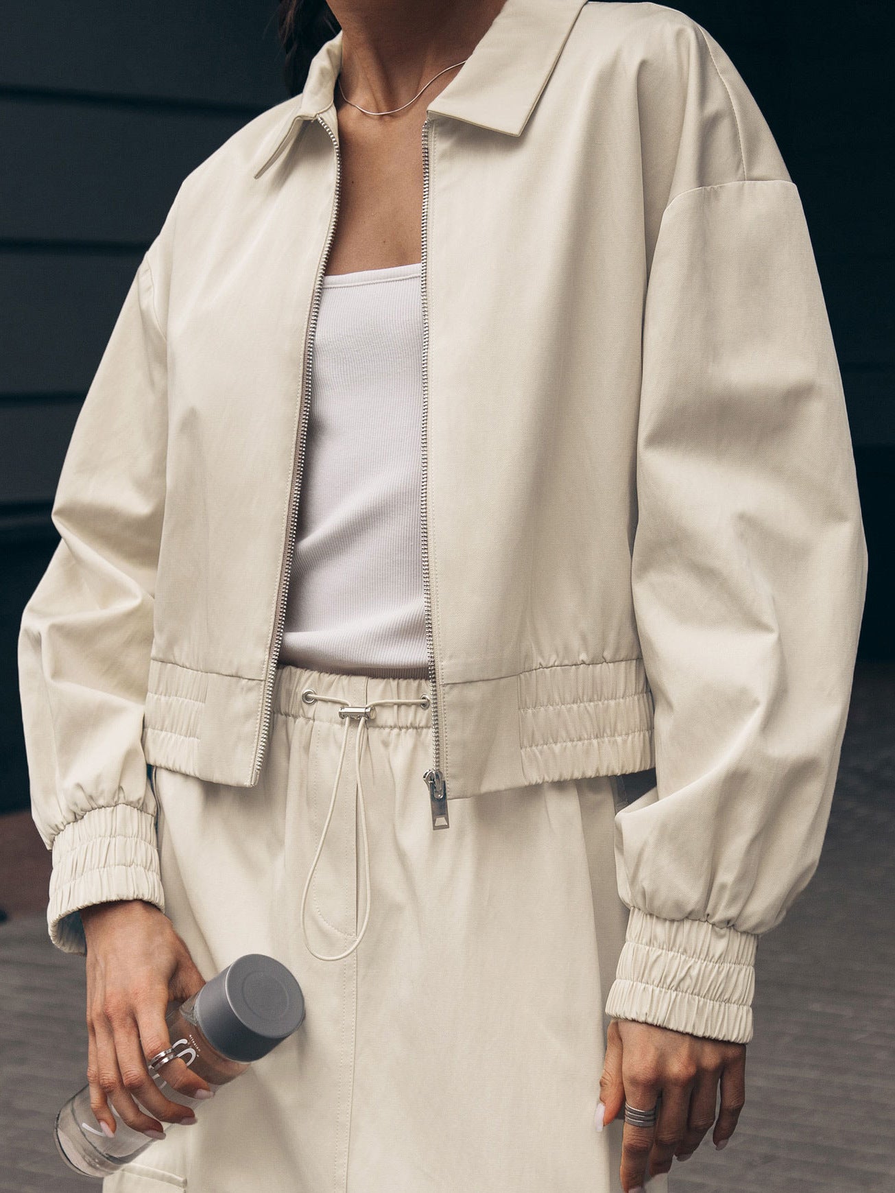 WW | Short Beige Women's Jacket