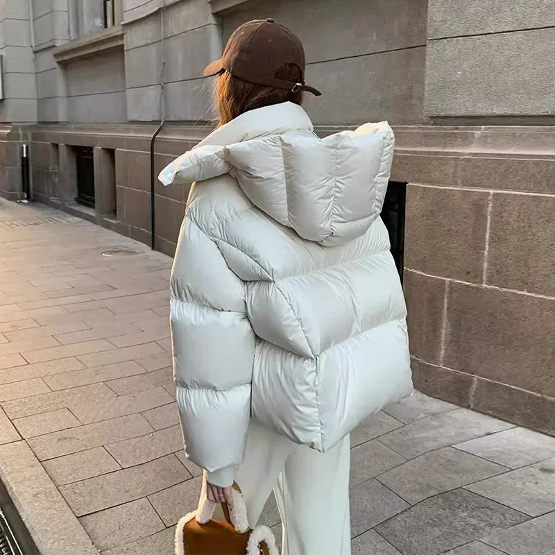 WW | Puffer Jacket High Neck Oversized Cut Padded And Warm