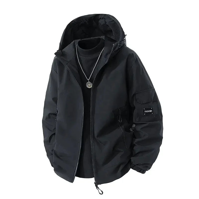 WW | Herren Winter Skijacke Mit Kapuze - Mit Reißverschluss