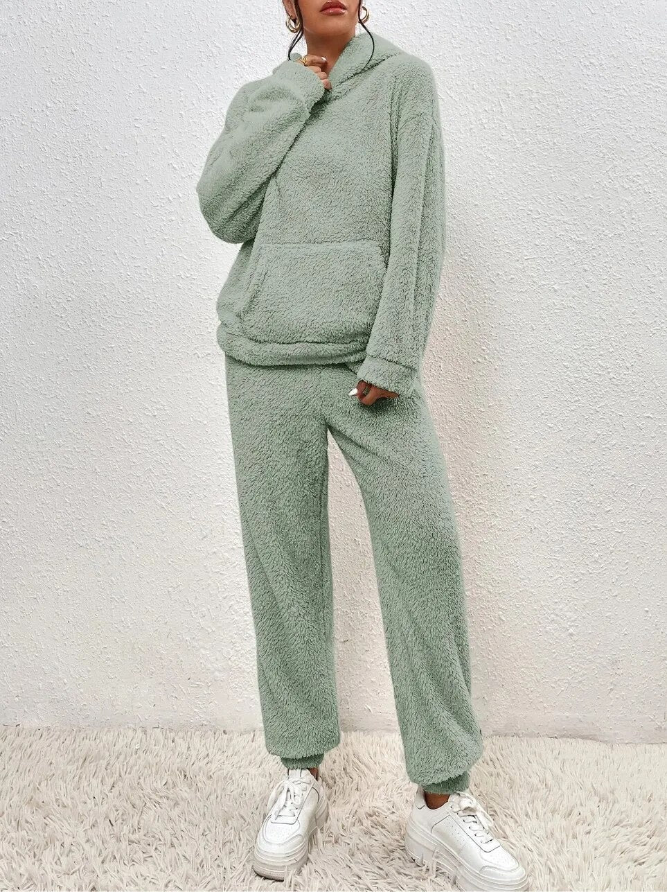 WW | Teddy-Hausanzug mit Kapuze Für Frauen