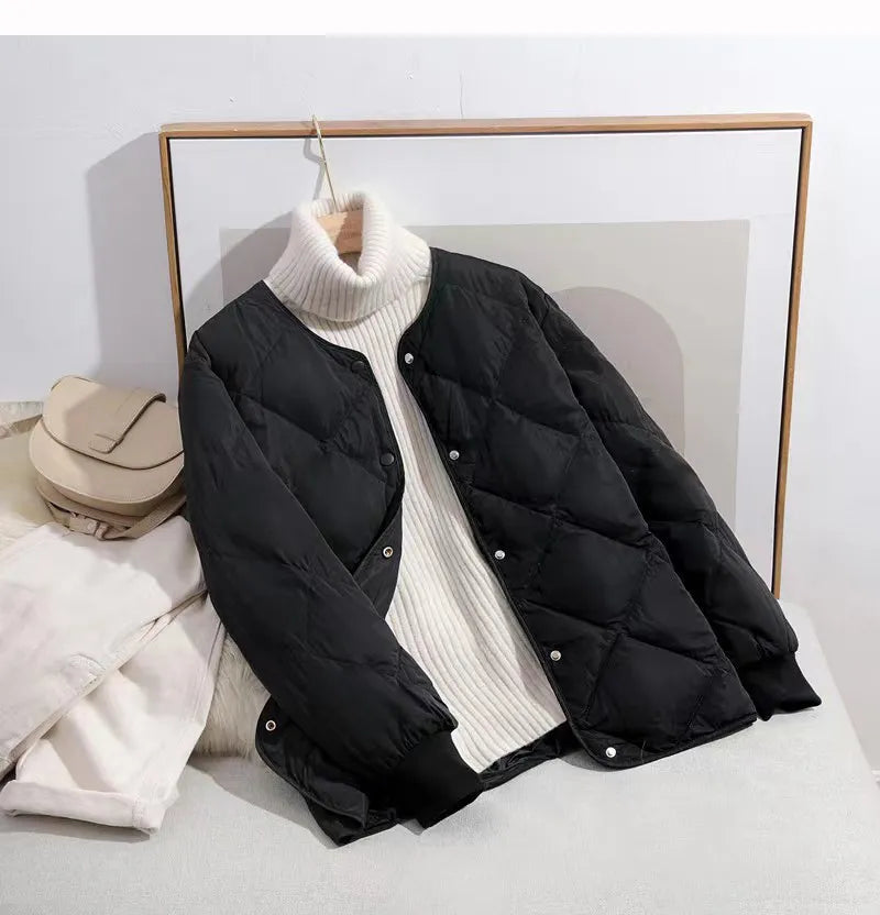 WW |  Daunenjacke mit Knöpfen - Perfekt für den Winter für Damen