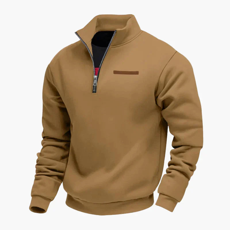 WW | Halbzip Sweatshirt Freizeitpullover mit Stehkragen - Perfekt für Reisen und Alltag