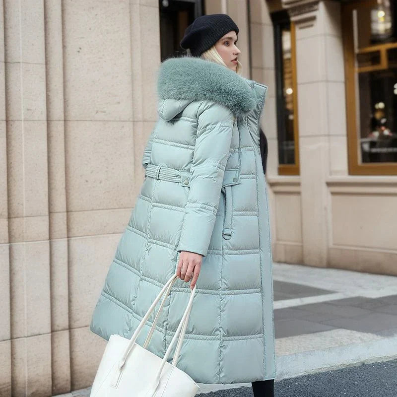 WW - Winterjacke mit Fellkragen und Gürtel