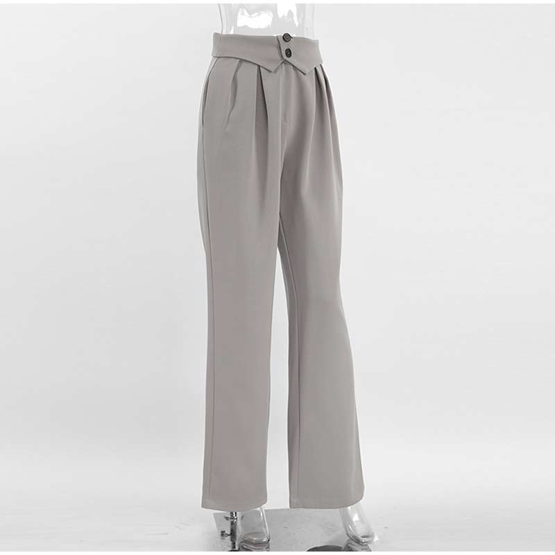 WW | Stilvolle High-Waist-Hose mit Falten