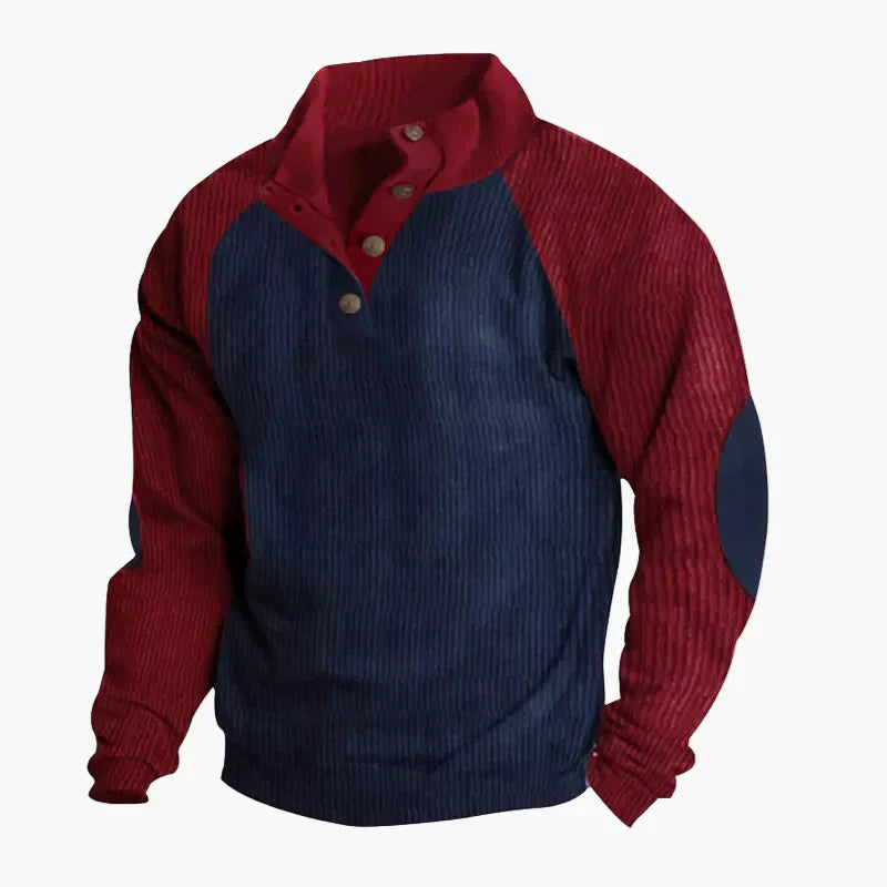 WW | Freizeitpullover mit Vintage-Raglanstil und Knopfleiste - Ideal für Alltag und Outdoor